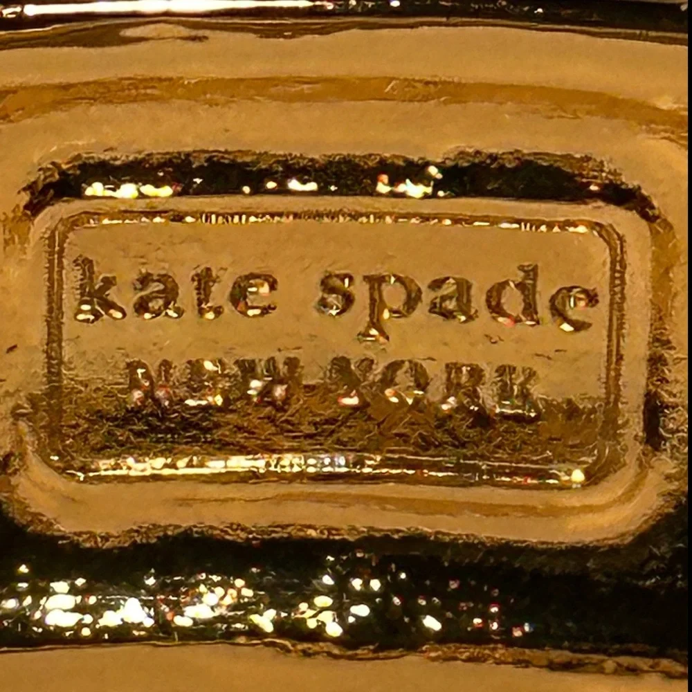 Kate Spade Harbor Lights Black Cream Enamel Bangle Bracelet - Picture 6 of 8